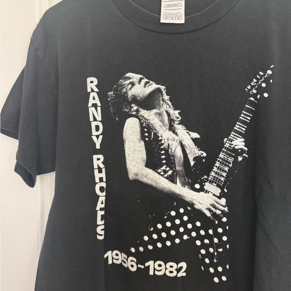 Randy Rhoads Shirt Ozzy Osbourne Tribute Blizzard of Ozz Black - Picture 3 of 4